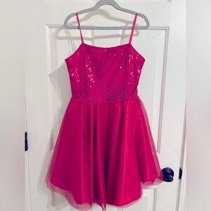 Sparkling Red Sequin Dress
